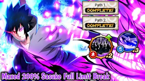 Maxed Rinne Sharingan Sasuke Full Limit Break Solo Am Gameplay