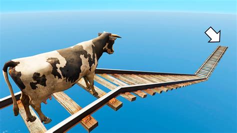 Crazy Cow Parkour Impossible Parkour Gta Vaca Parkour Youtube