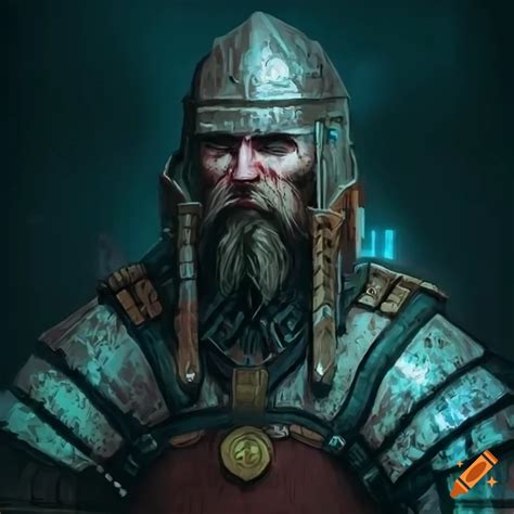 Image Of A Slavic Warrior In A Cyberpunk Setting On Craiyon