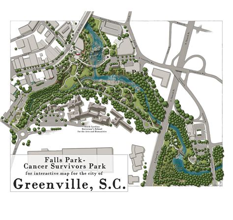 Reedy River Greenville Sc Map