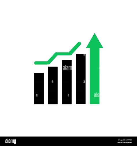 An Illustration Of A Graph Chart Showing An Upward Trend On A White