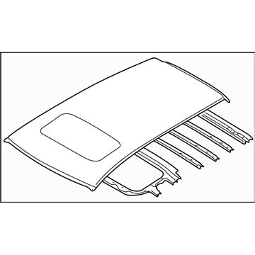 53600XA04A9P Genuine Subaru Roof Panel Complete Sun Roof