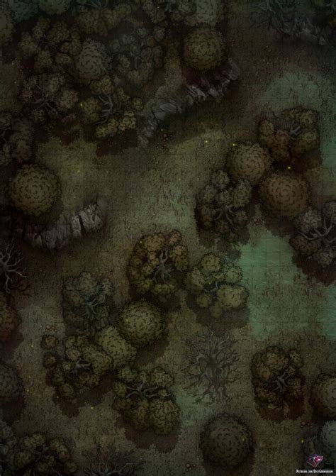 Swamp Forest Vol D D Map For Roll And Tabletop Dice Grimorium