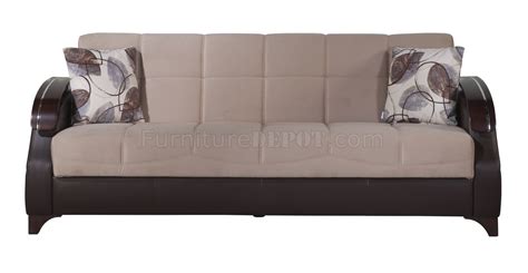 Trento Nepal Light Brown Sofa Bed By Sunset W Options