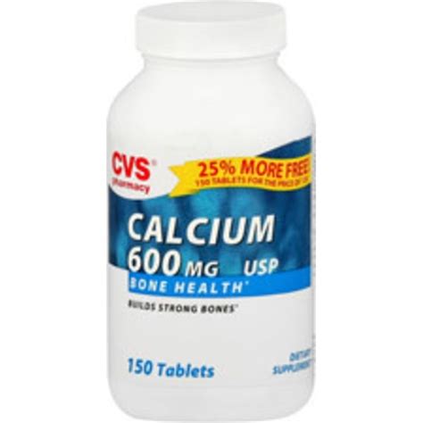 Cvs Pharmacy Calcium 600 Mg Tablets Value Size 150 Ct Delivery Or Pickup Near Me Instacart