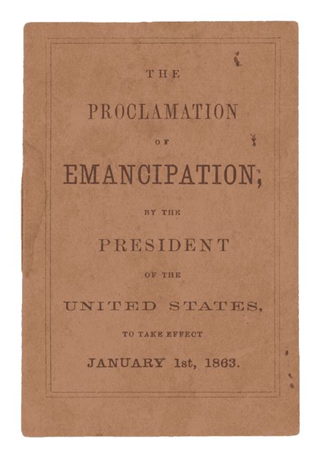 Emancipation Proclamation National Museum Of African American History And Culture