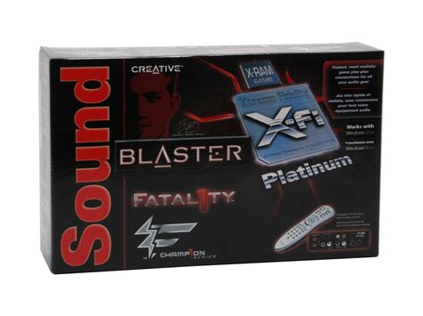 Creative Sound Blaster X Fi Platinum Fatal1ty Champion 70sb046a00003