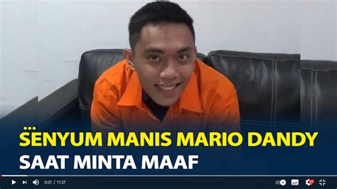 Momen Mario Dandy Tersenyum Saat Minta Maaf Keluarga David Tak Kaget