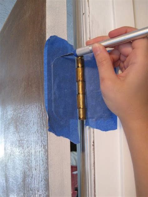 How To Paint A Door Without Taking It Off The Hinges Cover Both Sides