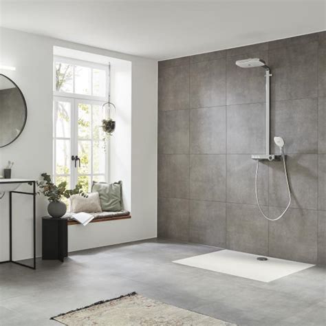 hansgrohe Raindance Select E 300 3jet ShowerTablet Showerpipe weiß