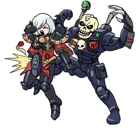 Adepta Sororitas And Eversor Assassin Warhammer K Danbooru