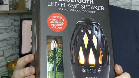 Boombeatz Bluetooth Led Flame Speaker Un Boxing And Test Youtube