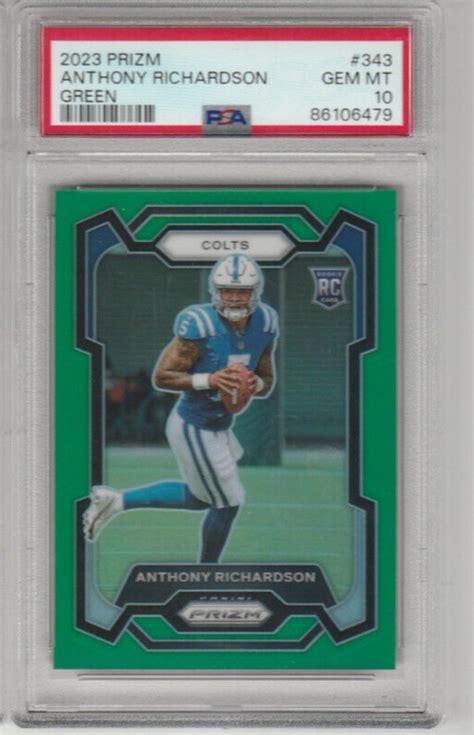 Anthony Richardson 2023 Prizm 343 Green Price Guide Sports Card Investor