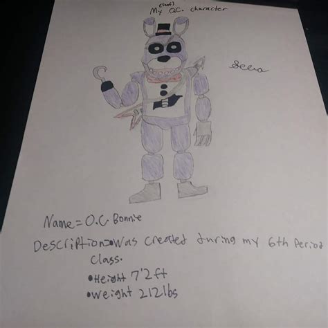 Fnaf Oc Drawing Five Nights At Freddys Amino