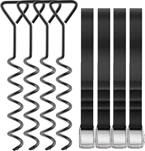 Seleware Lot De Piquets D Ancrage Au Sol Robustes Pour Tente De