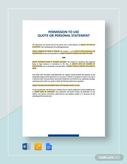 Free 13 Sample Personal Statement Templates In Pdf Ms Word