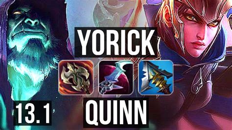 YORICK Vs QUINN TOP Rank 3 Yorick 2200 Games 1 9M Mastery 0 1 9