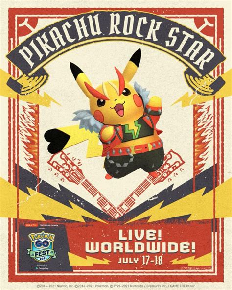 Pok Xperto On Twitter Imagen De Pikachu Estrella Del Rock Para El Go