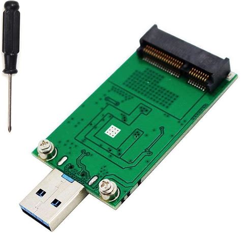 LEAGY MSATA Adaptateur SSD Vers USB 3 0 Mini SATA Utilisez Comme