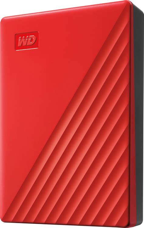 Wd My Passport 4tb External Usb 3 0 Portable Hard Drive Red Wdbpkj0040brd Wesn Best Buy