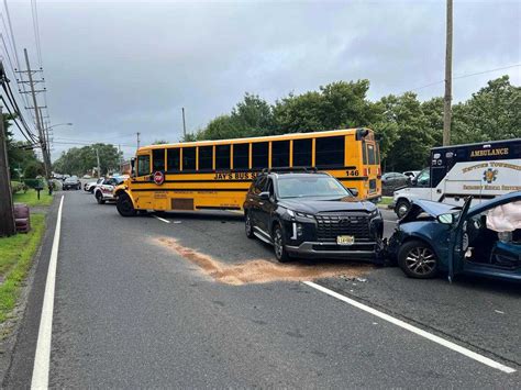 School Bus Involved In Three Vehicle Crash On Jersey Shore Minor