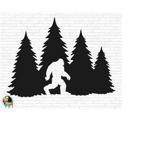 Bigfoot Svg Bigfoot Forest Svg Yeti Svg Sasquatch Svg Wa Inspire