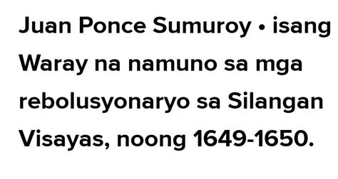 Sino Sino Ang Mga Katutubong Filipino Ang Namuno Sa Pag Aalsang