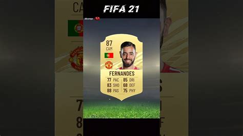 bruno fernandes fifa card evolution shorts fifa youtubeshorts