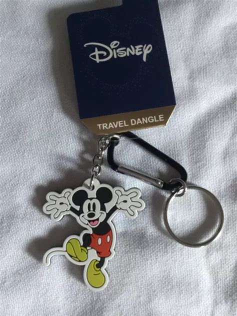 Disney Mickey Mouse Travel Dangle Keyring Bag Charm Jumping Classic