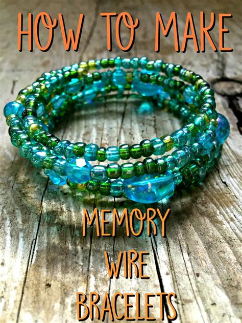 Memory Wire Bracelet Tutorial With Beads And Wrapped Wire