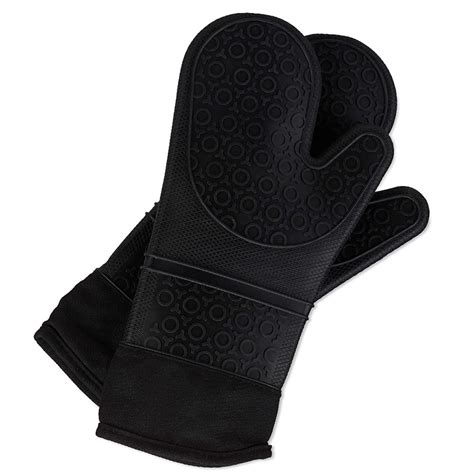 Oven Mitts Silicone Oven Mitt Heat Resistant 500 Degrees Food Safe Baking Gloves For Cooking In