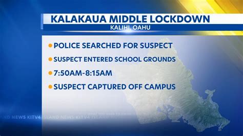 Kalakaua Middle School Briefly Locked Down After Pursuit Suspect Ran