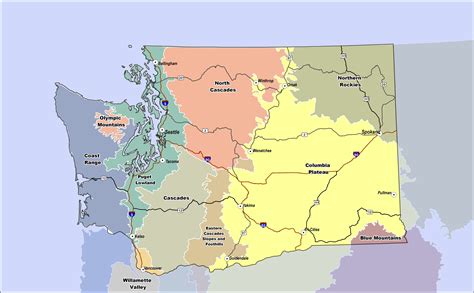 Washington State Eco-Regions (from the Washington Department of ...