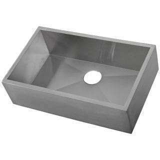 Ticor 33 Inch 16 Gauge Stainless Steel Single Bowl Undermount Apron