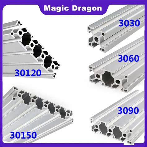 1PC 3030 3060 3090 30120 30150 T Slot Perfil De Alum Nio Industrial