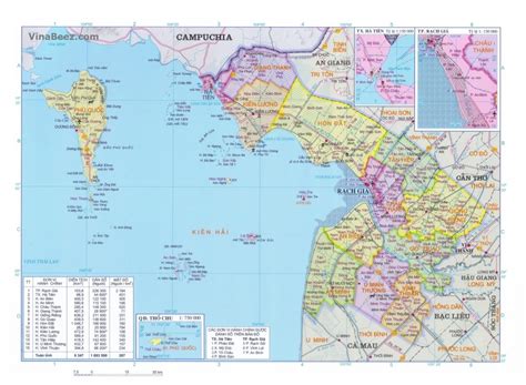 Kien Giang Map Vinabeez