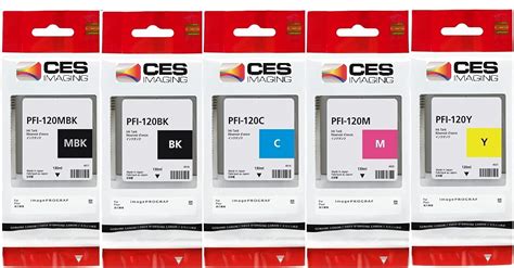 Canon PFI 120 130ml Ink Tank Set PFI 120MBK PFI 120BK PFI 120C PFI 120M