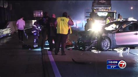 2 Critical After Crash On I 95 In Ne Miami Dade Wsvn 7news Miami News Weather Sports