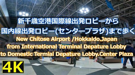 【あけおめ】新千歳空港国際線ロビーから国内線ロビー センタープラザ まで歩く Youtube