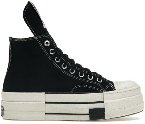 Buy Rick Owens X Converse Drkshdw Dbl Drkstar Chuck 70 High Black A04954c Novelship