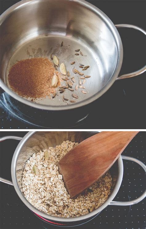 Ayurveda Breakfast Spiced Porridge With Stewed Fruits By Juyogi