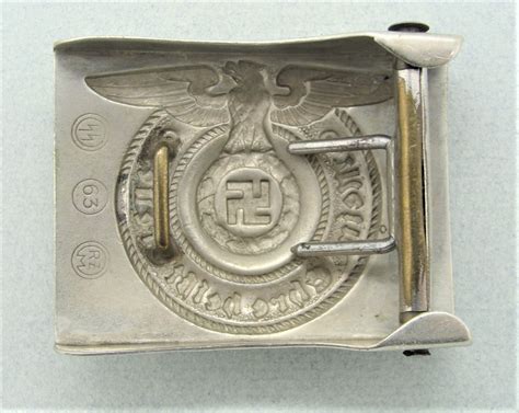 SS EM NCOS Belt Buckle by SS 63 RZM Steinhauer Lück Original