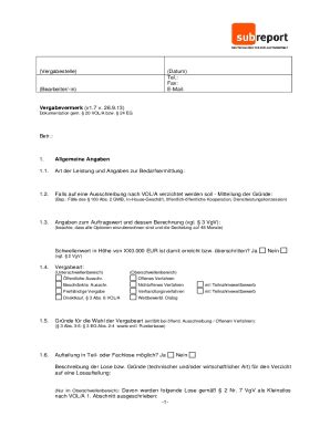 Ausfüllbar Online 20 VOL A Dokumentation Fax Email Drucken pdfFiller