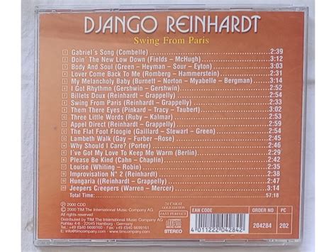 DJANGO REINHARDT SWING FROM PARIS Kupindo 73027697