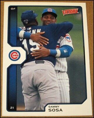 Upper Deck Victory Sammy Sosa Card With Tony Gwynn Chicago