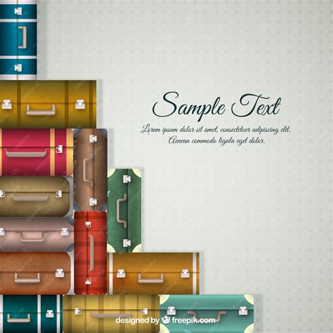 Free Vector Baggage Background