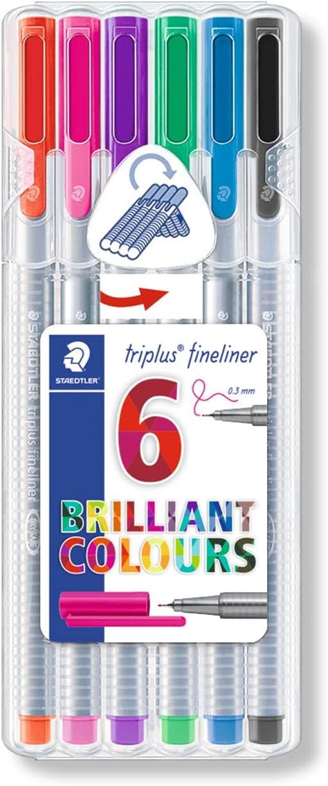 STAEDTLER 334 M50 Triplus Fineliner Superfine Pen 0 3mm Line Width