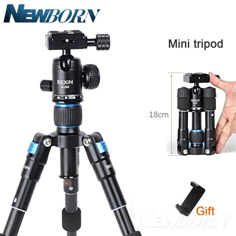 Portable Lightweight Aluminum Camera Tripod Compact Flexible Foldable