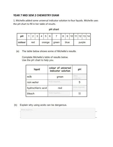 Chemistry Worksheets For Th Grade On Quizizz Free Printable