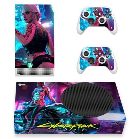 Cyberpunk 2077 Skin Sticker For Xbox Series S And Controllers Design 3